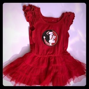 NWOT Vintage Infant Florida State ruffle dress